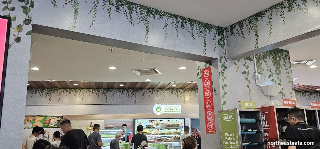 Food court with food stalls