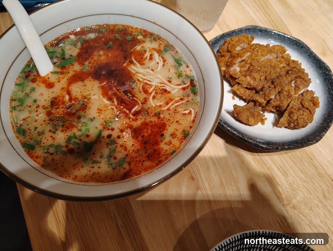 Noodle Soup and Fried Chicken