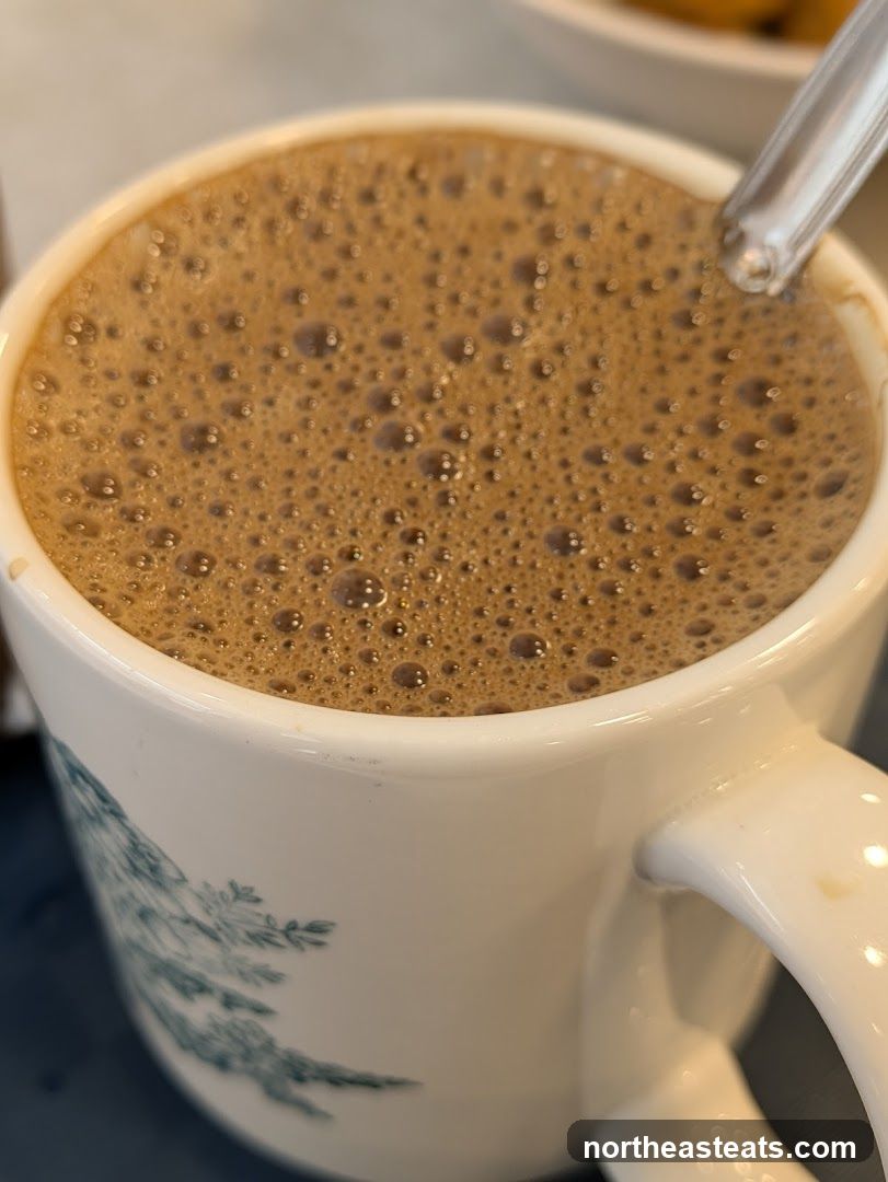 Foamy Coffee in a Mug