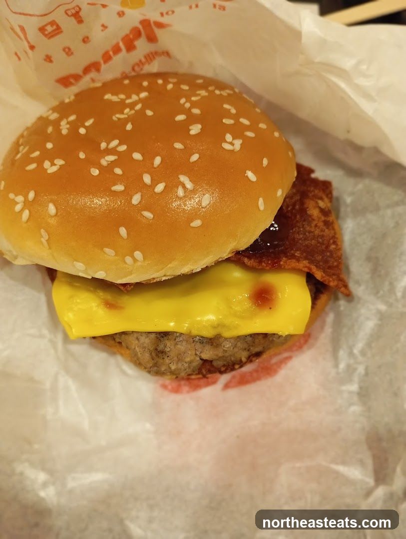 Burger with Bacon and Cheese
