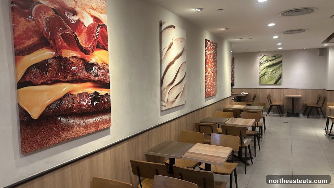 Restaurant Interior with Food Art