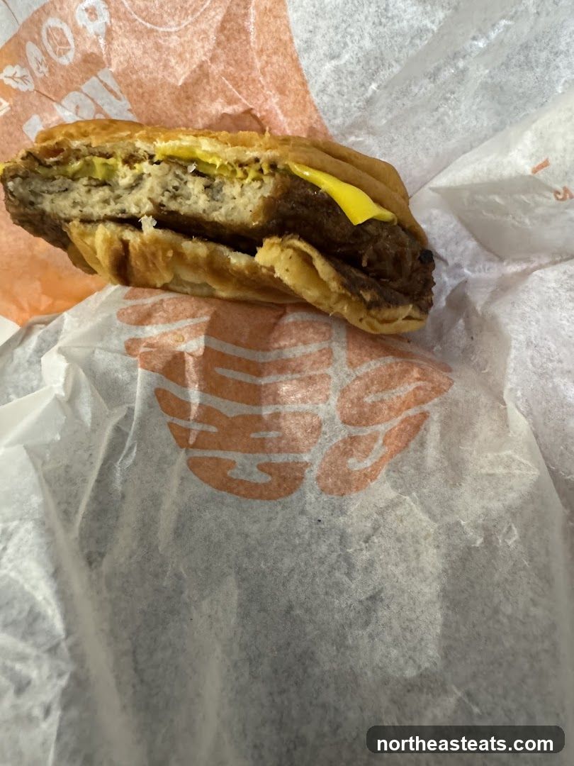 Burger on Wrapper