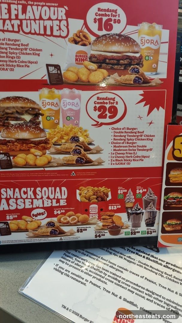 Burger King Menu