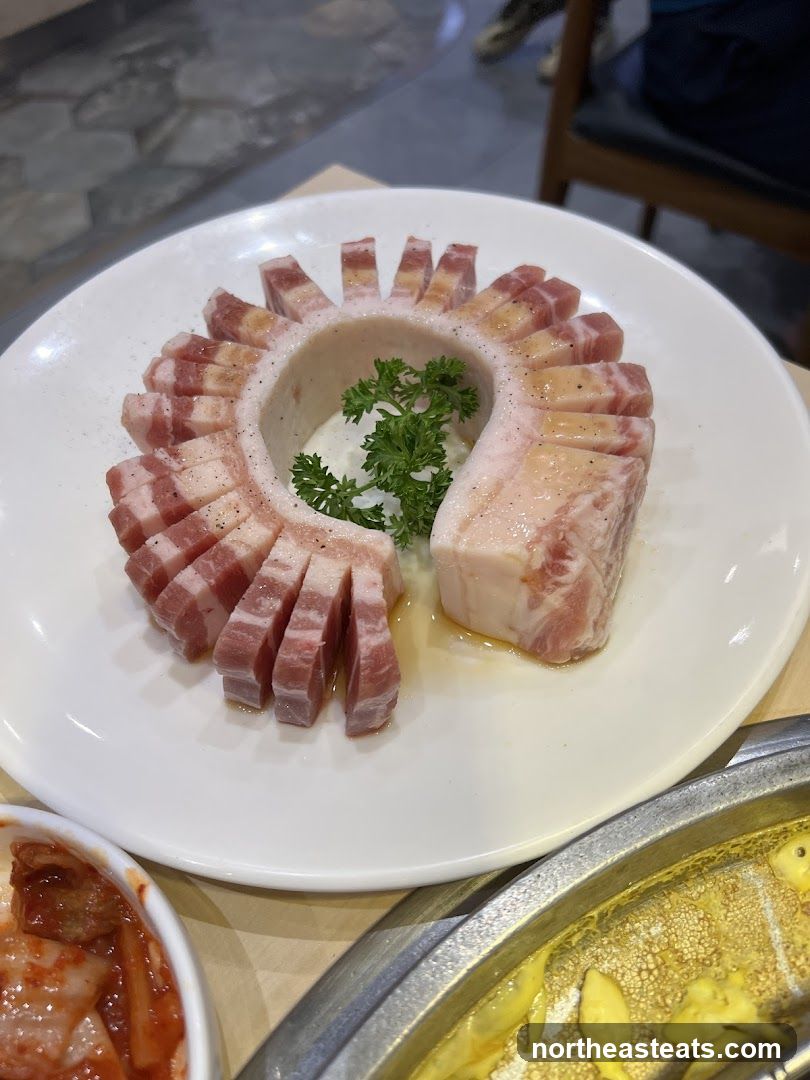 Raw Pork Belly Slices