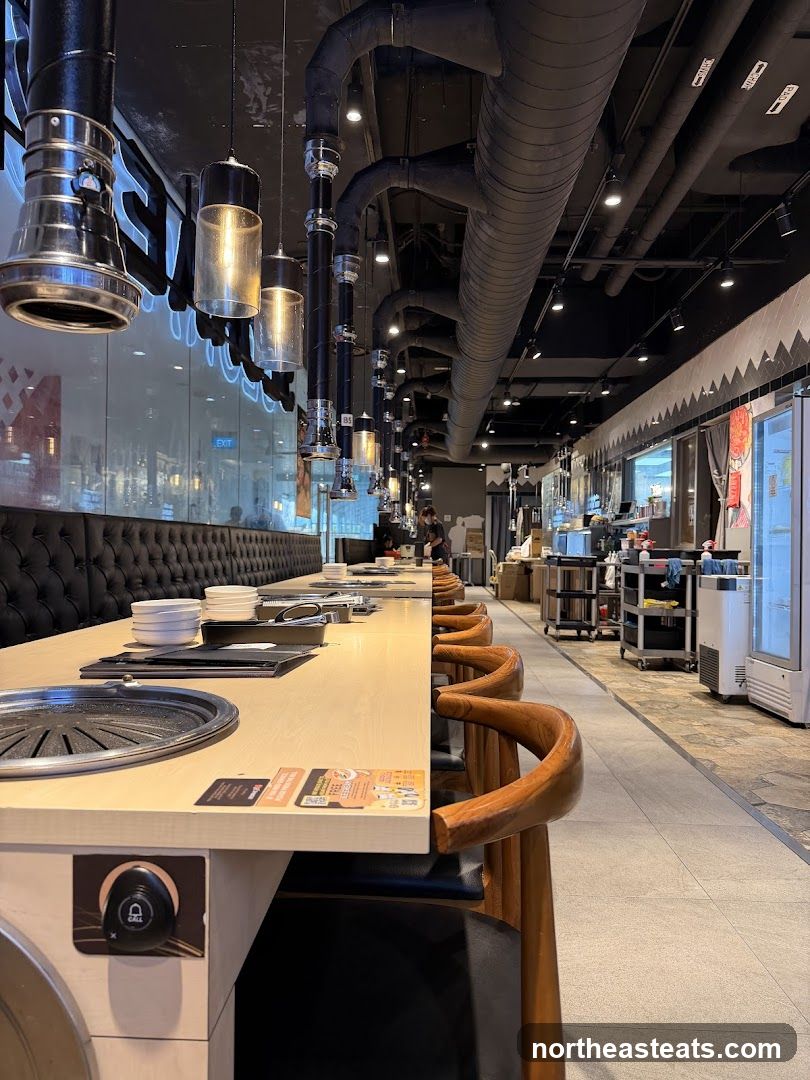 Restaurant Interior with Grills