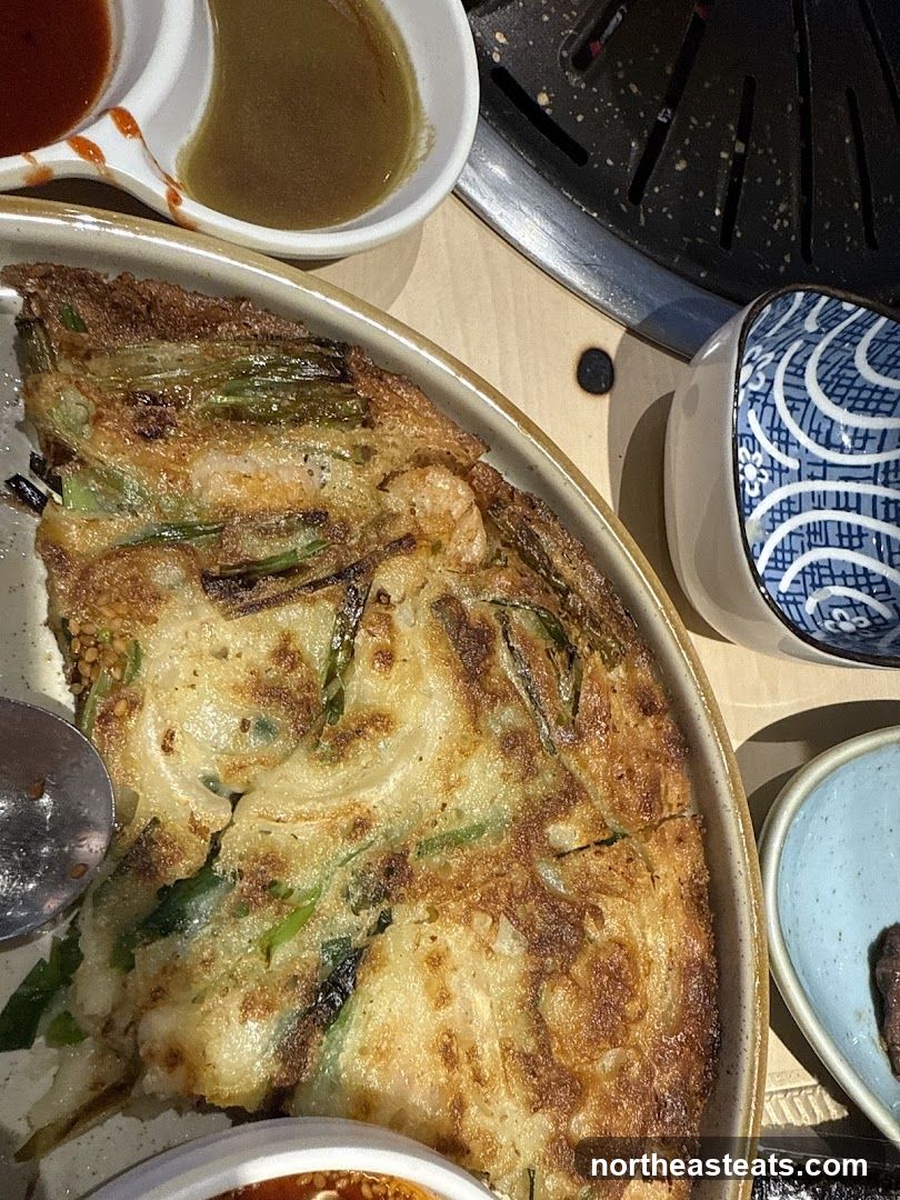 Korean Pancake with Dipping Sauces