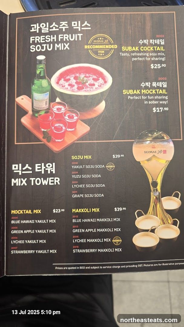 Fresh Fruit Soju Mix