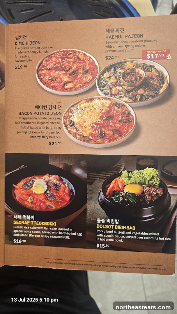 Korean Pancakes and Rice Dishes