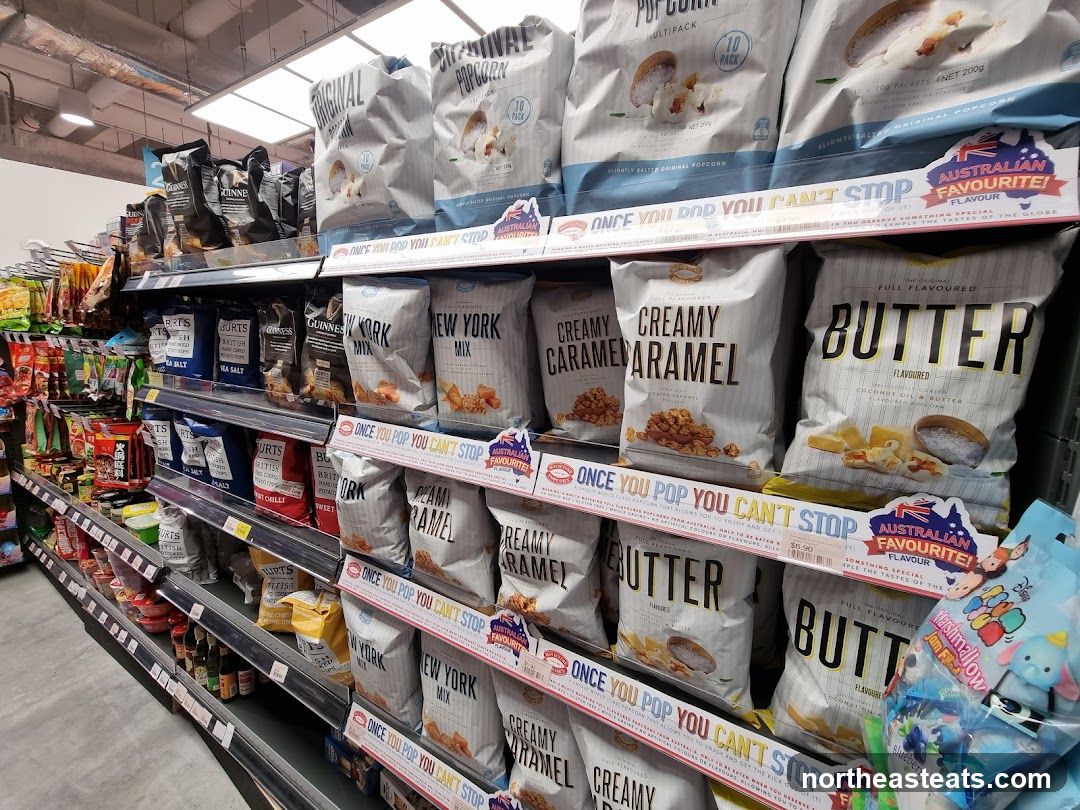 Popcorn and Snacks Display