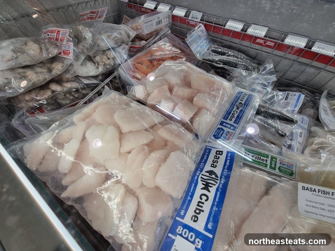 Frozen Seafood Display