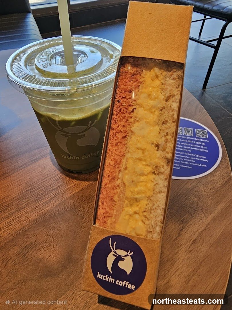 Luckin Coffee Sandwich and Drink