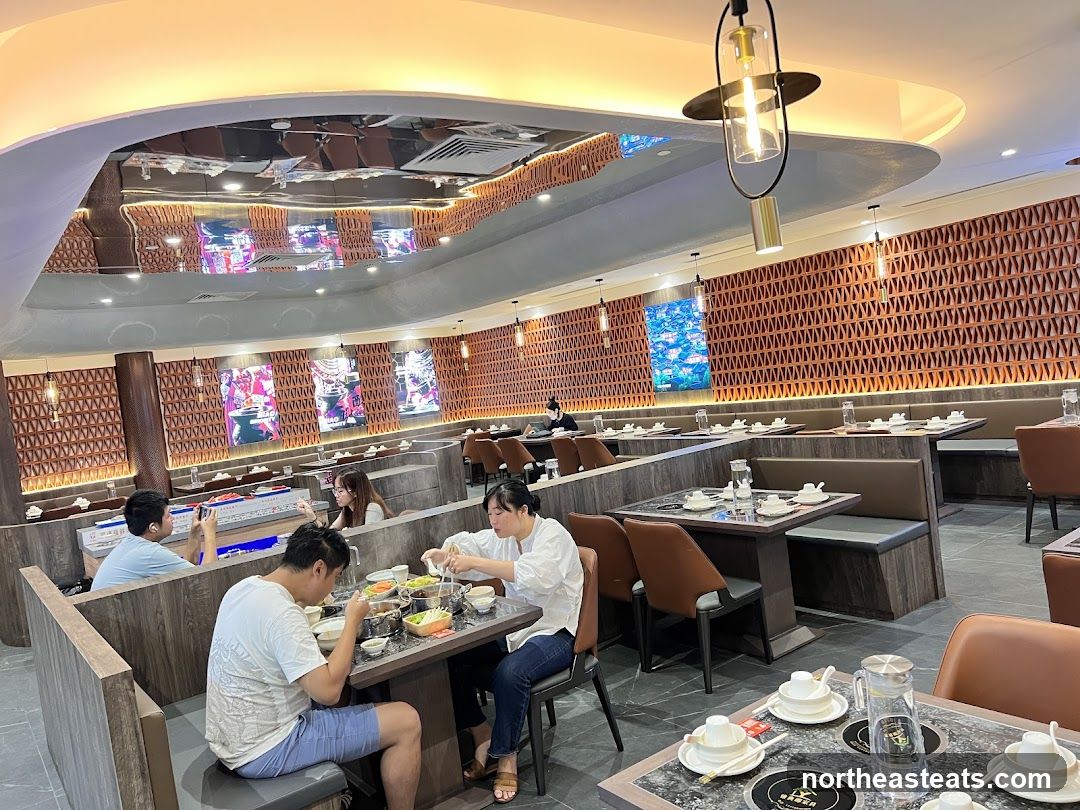 Restaurant Interior with Diners