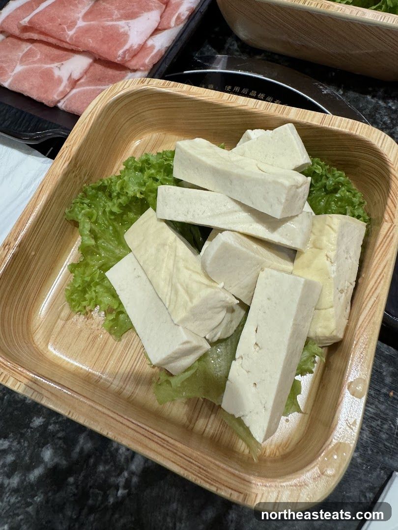 Tofu and Meat Slices