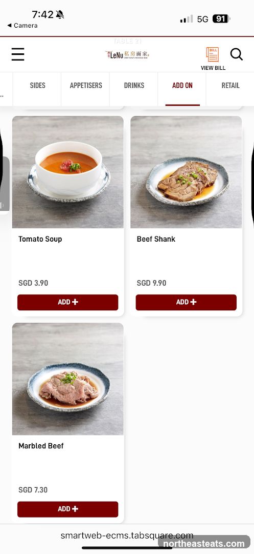 Menu Items