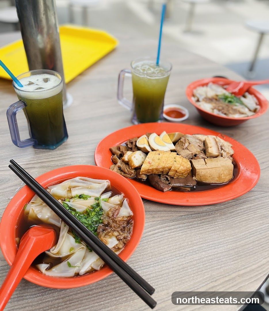 Dishes and Drinks on a Table