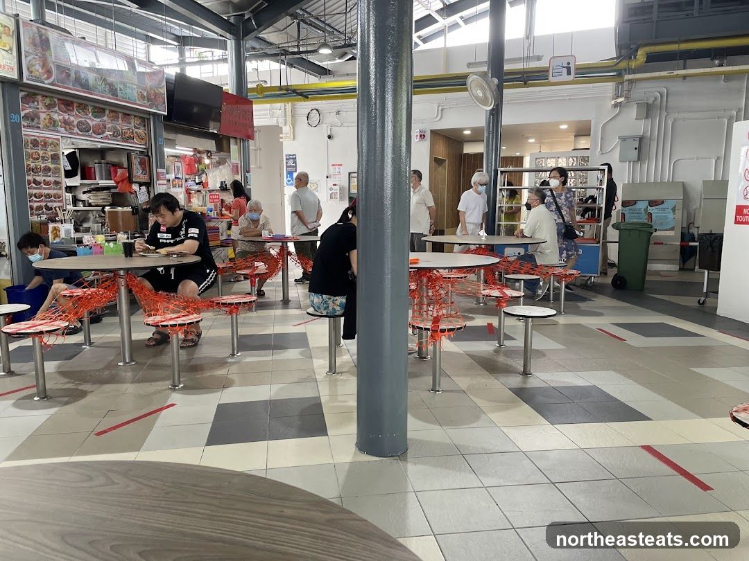 Food court with diners