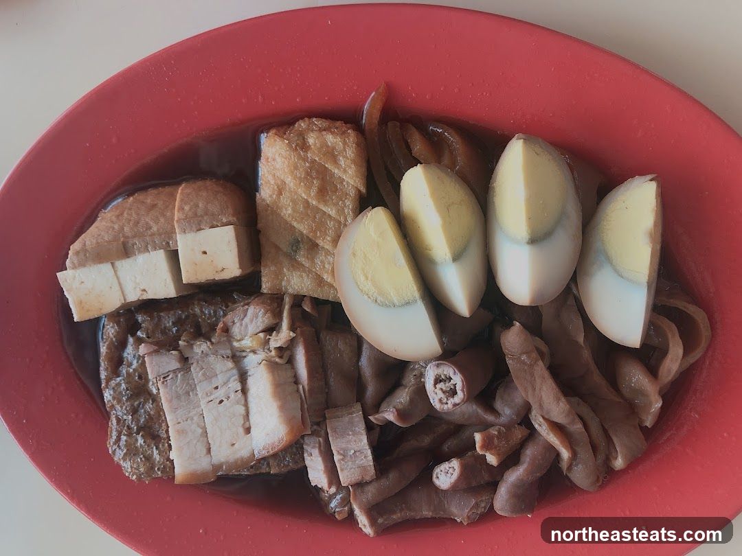 Braised Pork Belly with Eggs and Tofu