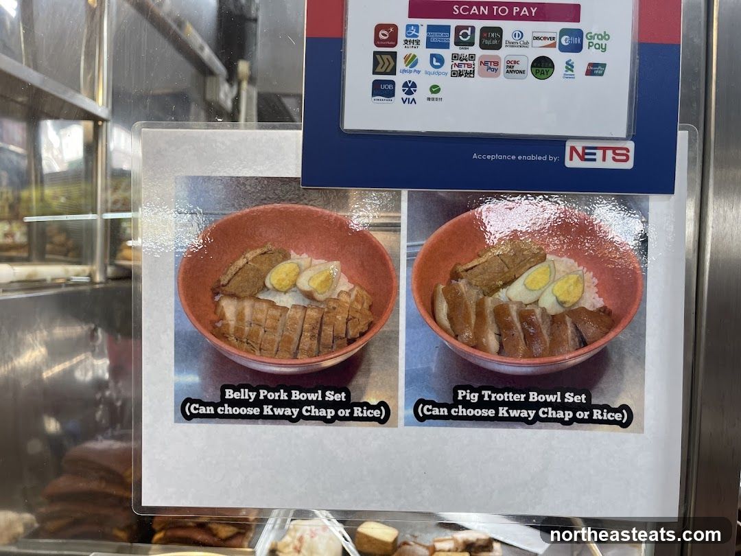 Food Display with Payment Options