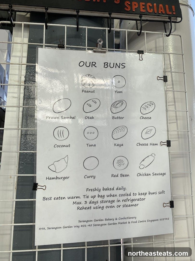 Our Buns Menu