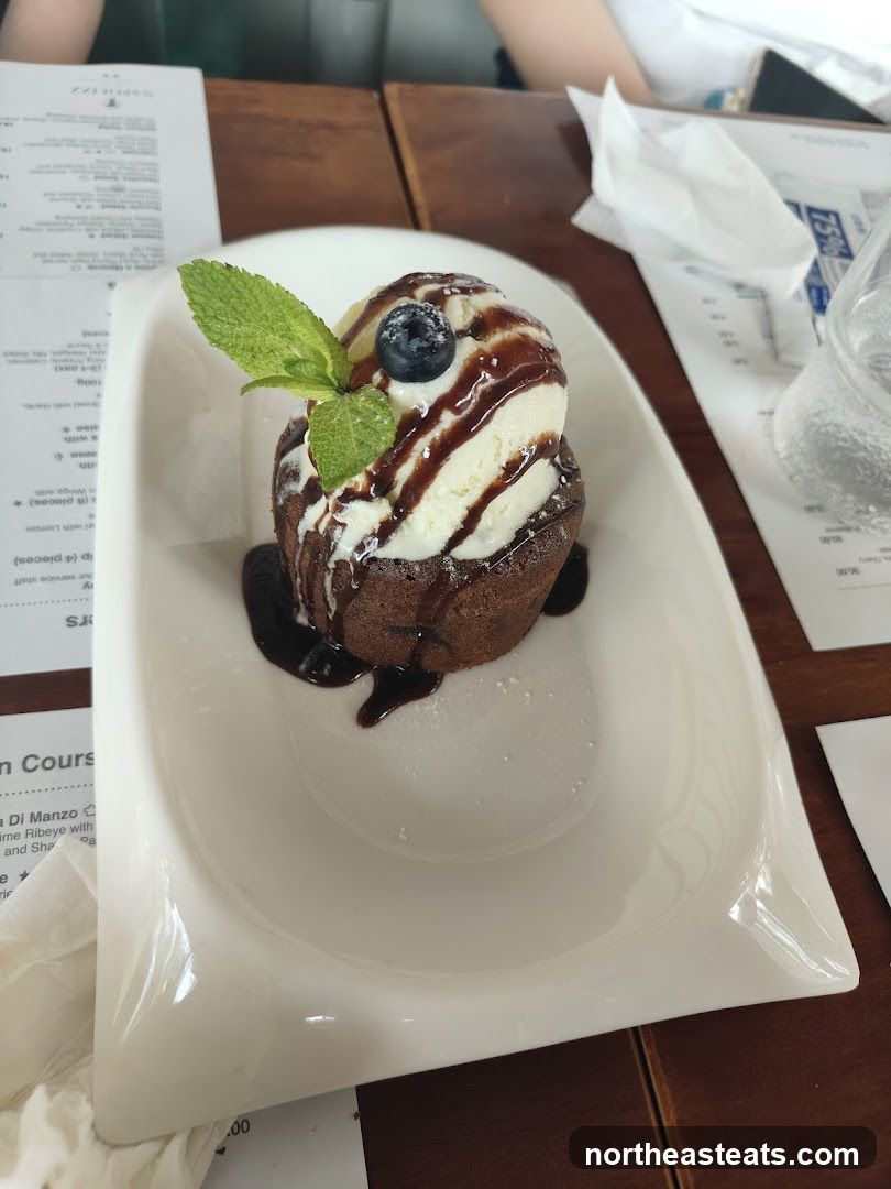 Chocolate Lava Cake with Ice Cream