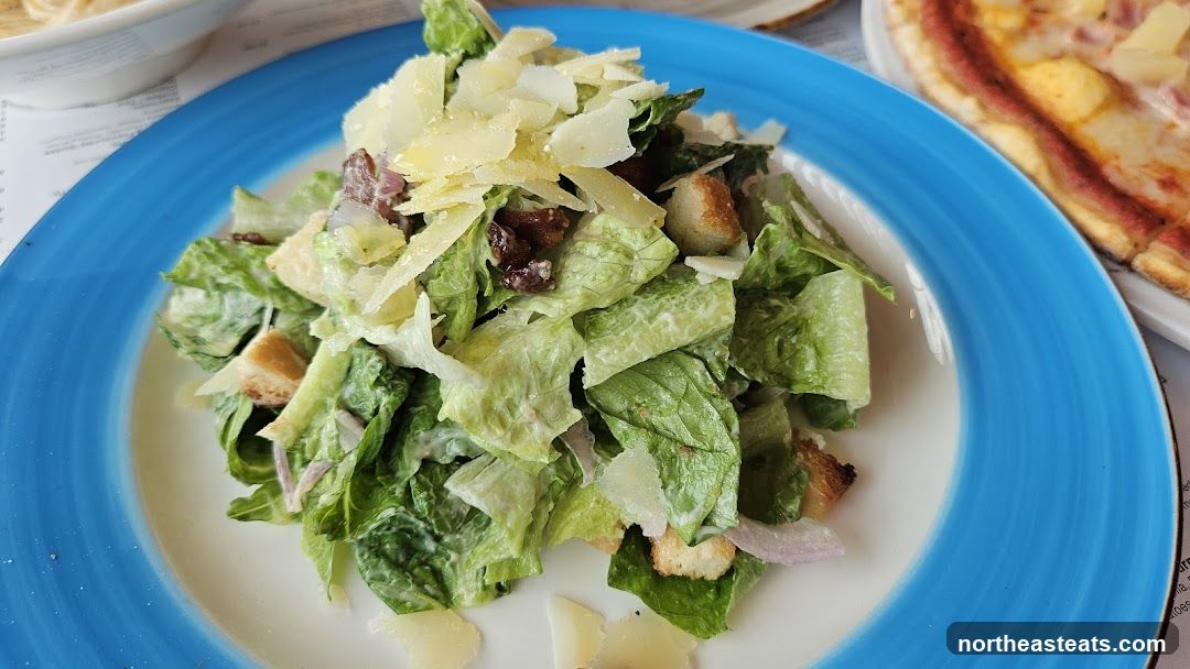 Caesar Salad and Pizza