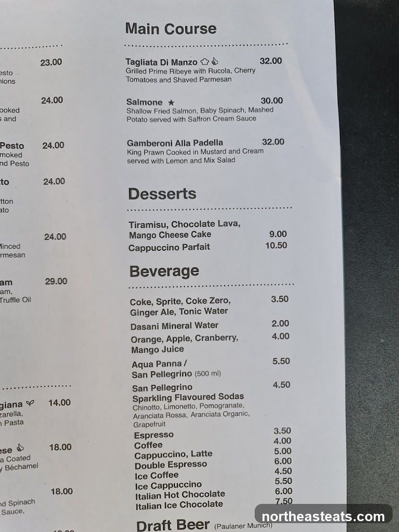 Main Course, Desserts, Beverage