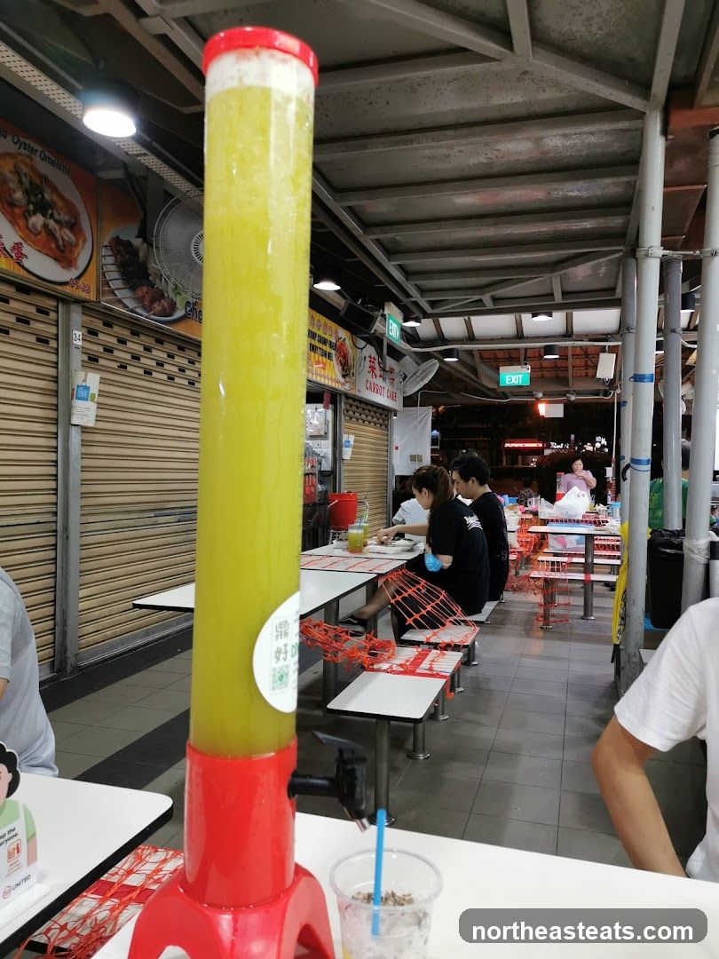 Juice Dispenser at Food Stall