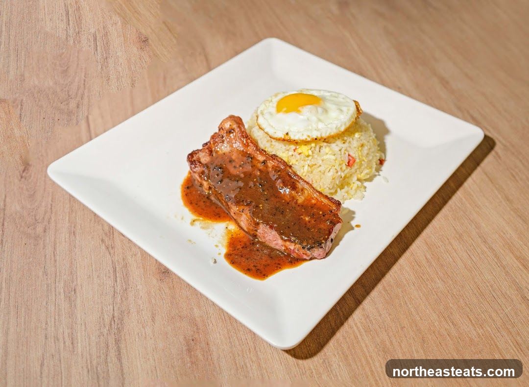 Pork Chop with Fried Rice and Egg