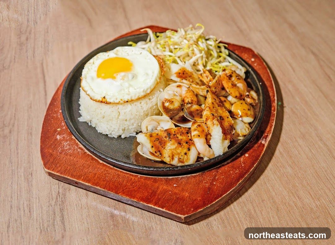 Seafood and Rice Platter