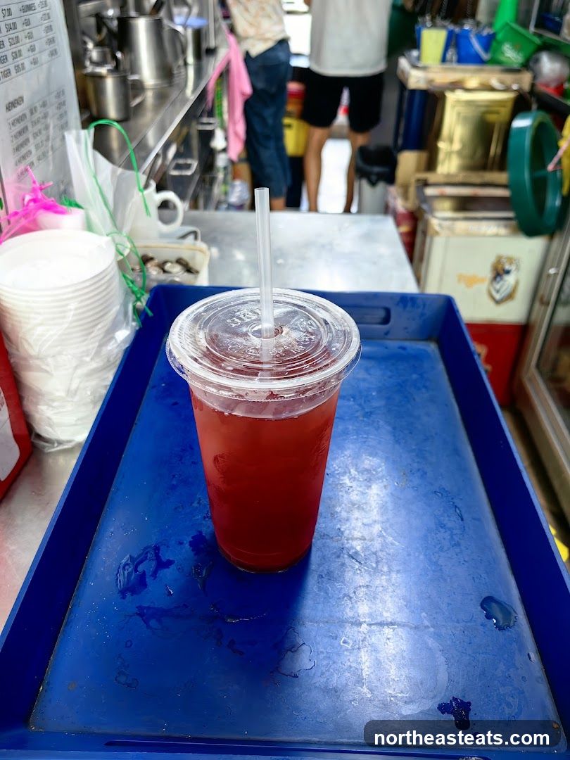 Drink on a tray