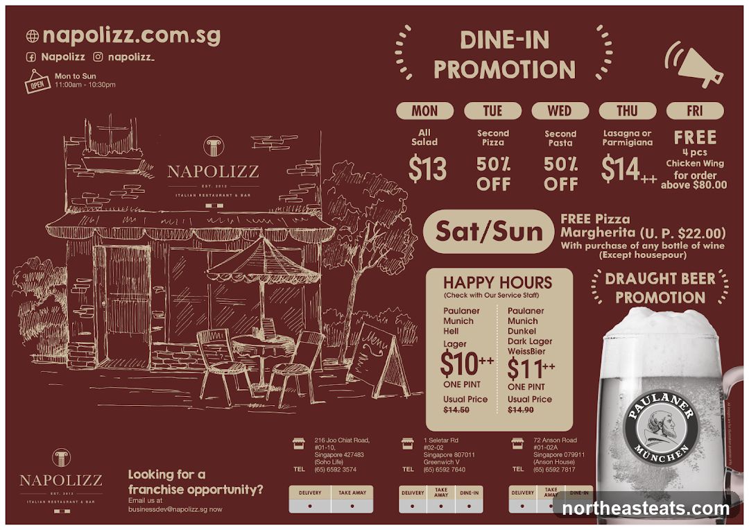 Napolizz Dine-In Promotion