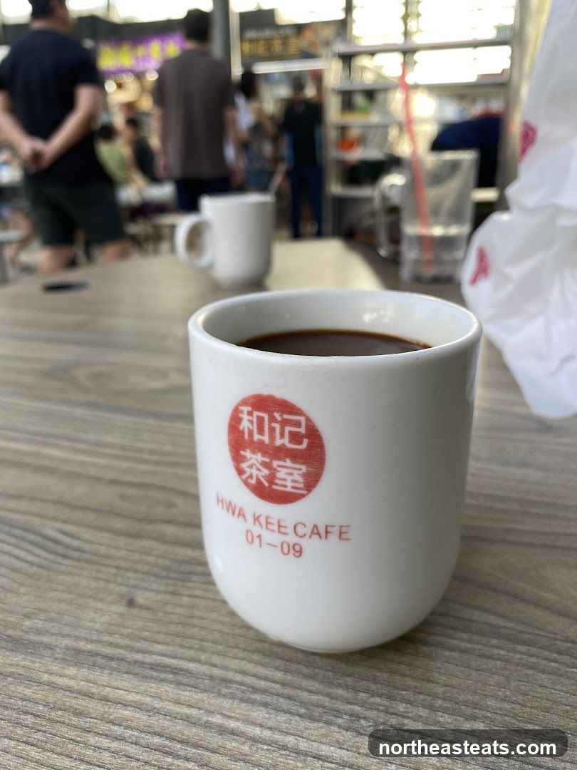 Coffee cup at Hwa Kee Cafe
