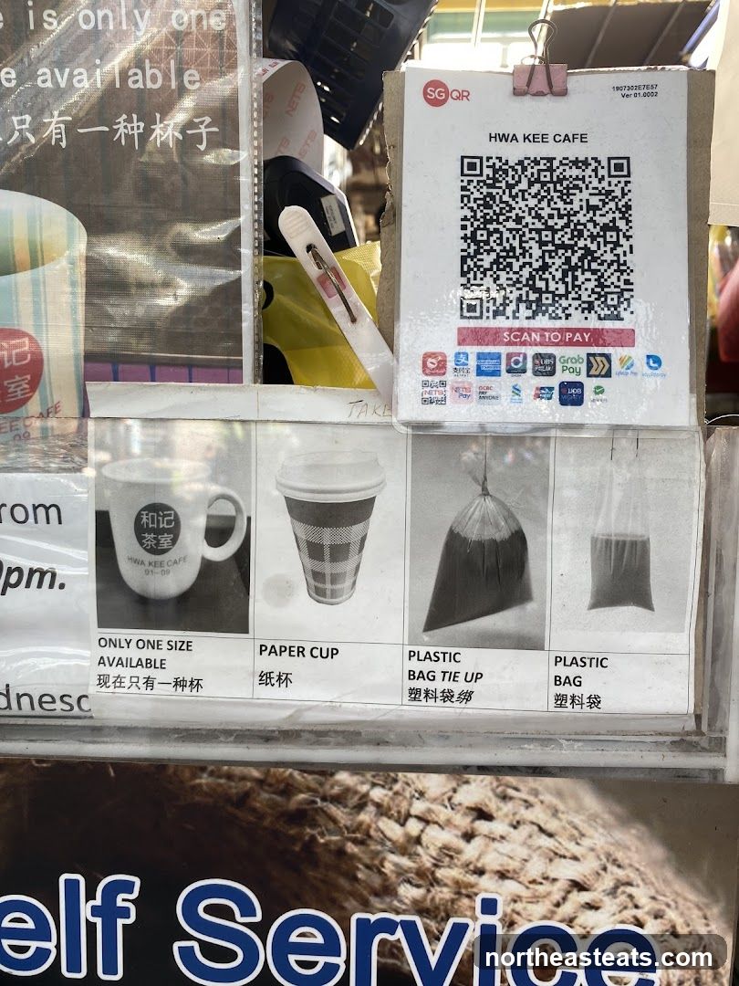 Hwa Kee Cafe Payment and Packaging Options