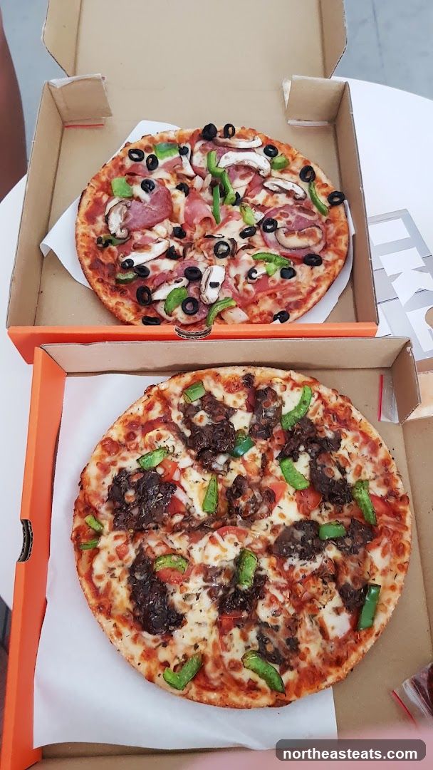 Two Pizzas in Boxes