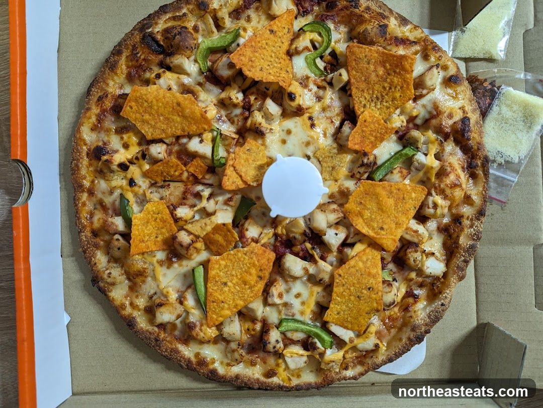 Pizza with Doritos and Chicken