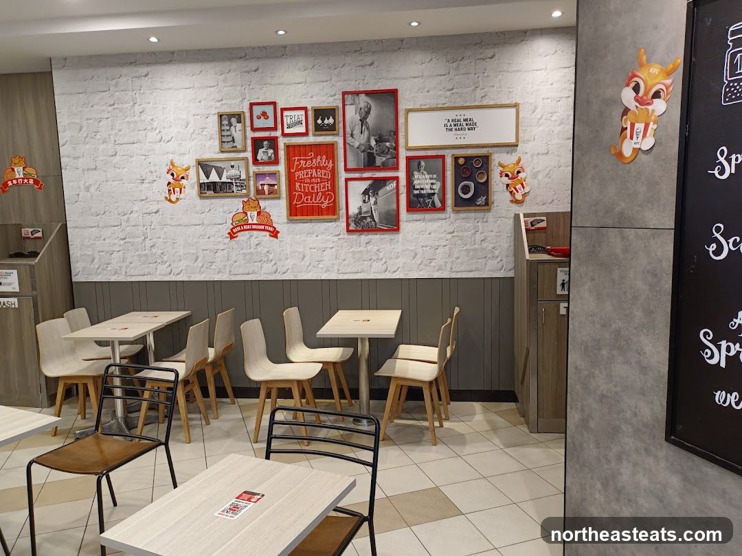 Restaurant Interior with Wall Decor