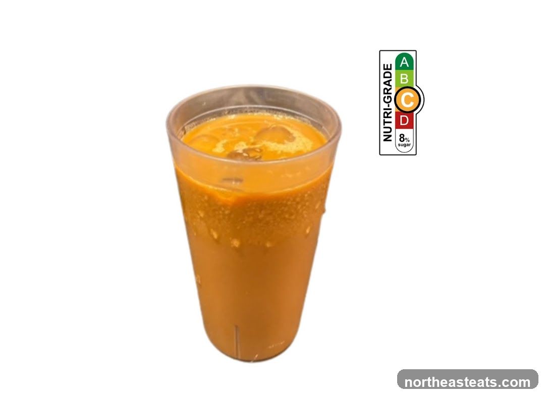 Iced Drink with Nutri-Grade Label