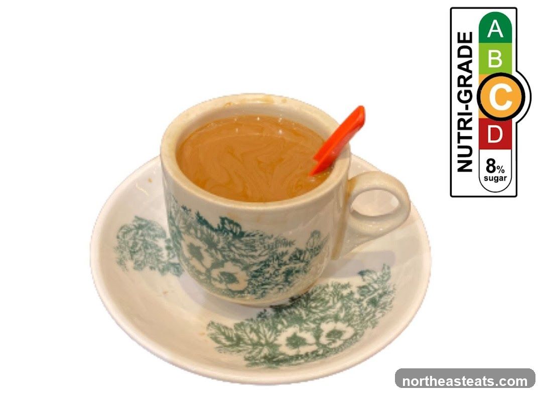 Cup of Coffee with Nutri-Grade Label