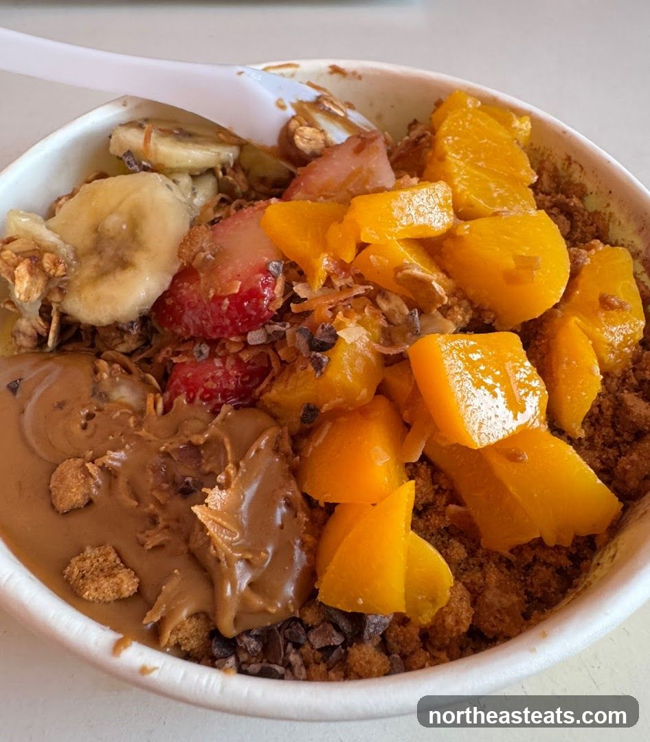 Acai Bowl with Fruit and Peanut Butter