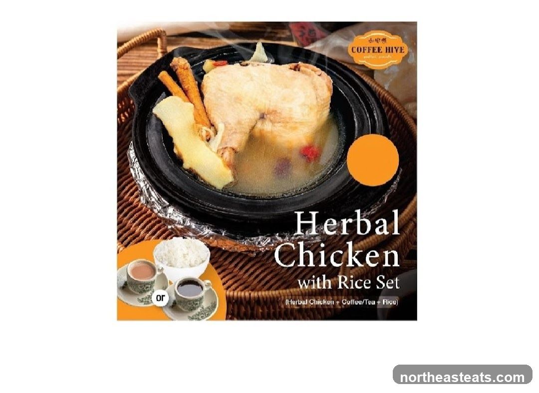 Herbal Chicken with Rice Set