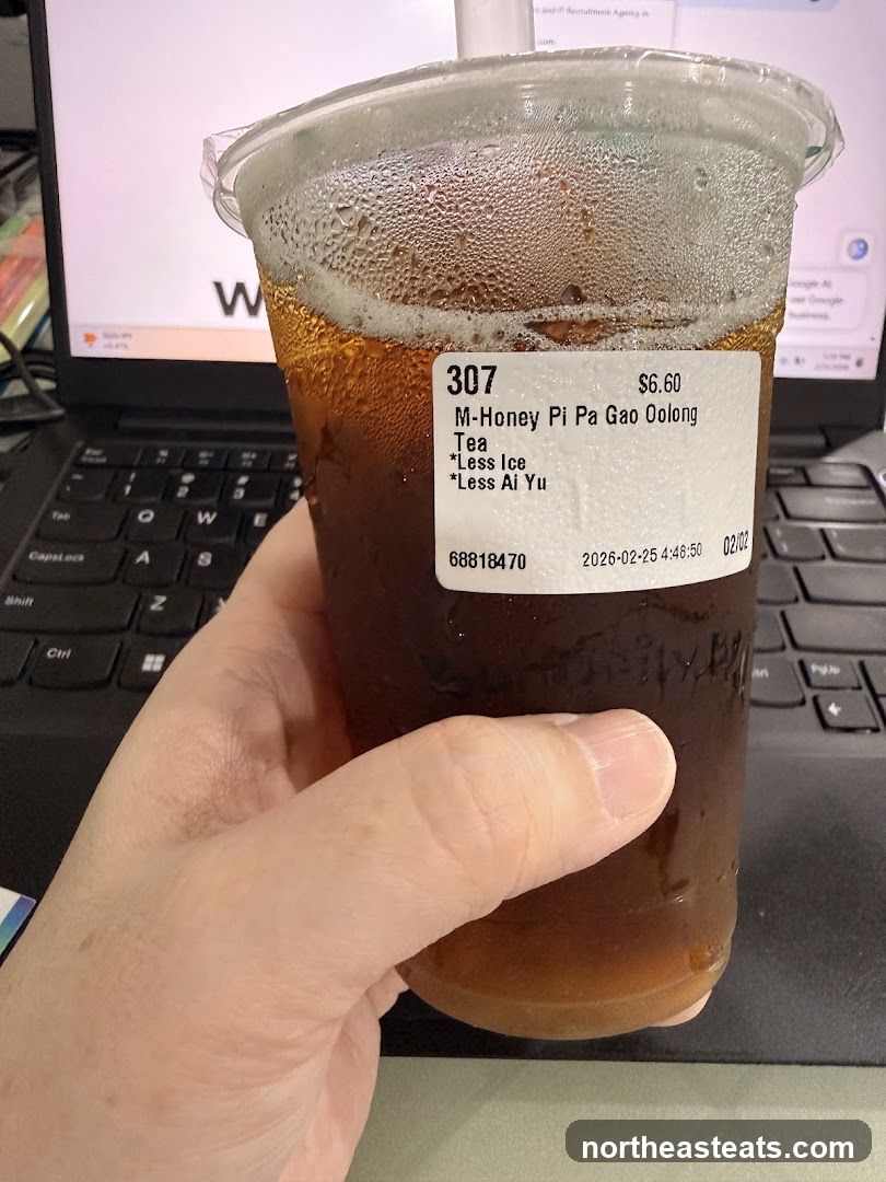 Beverage with Sticker