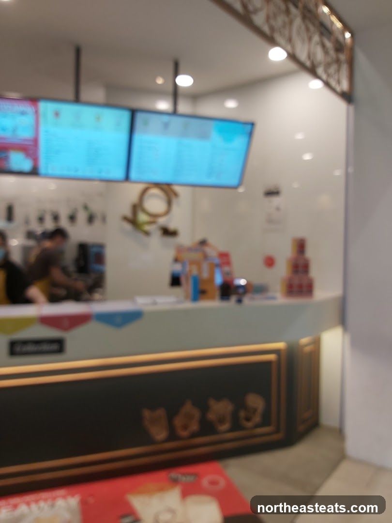 Digital Menu Boards Above Counter