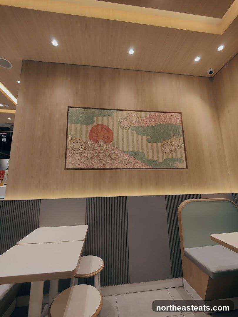 Modern Dining Area with Artwork