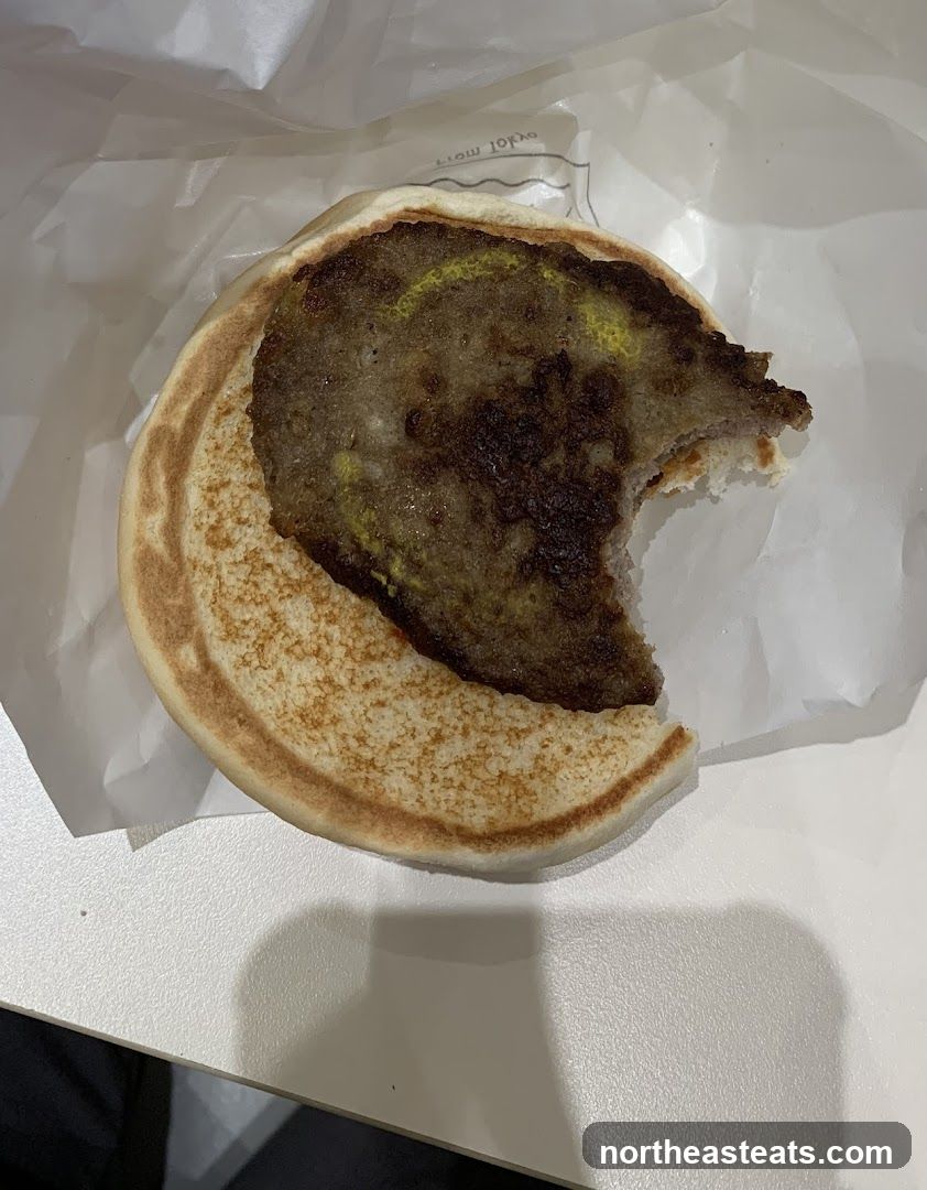 Partially Eaten Burger