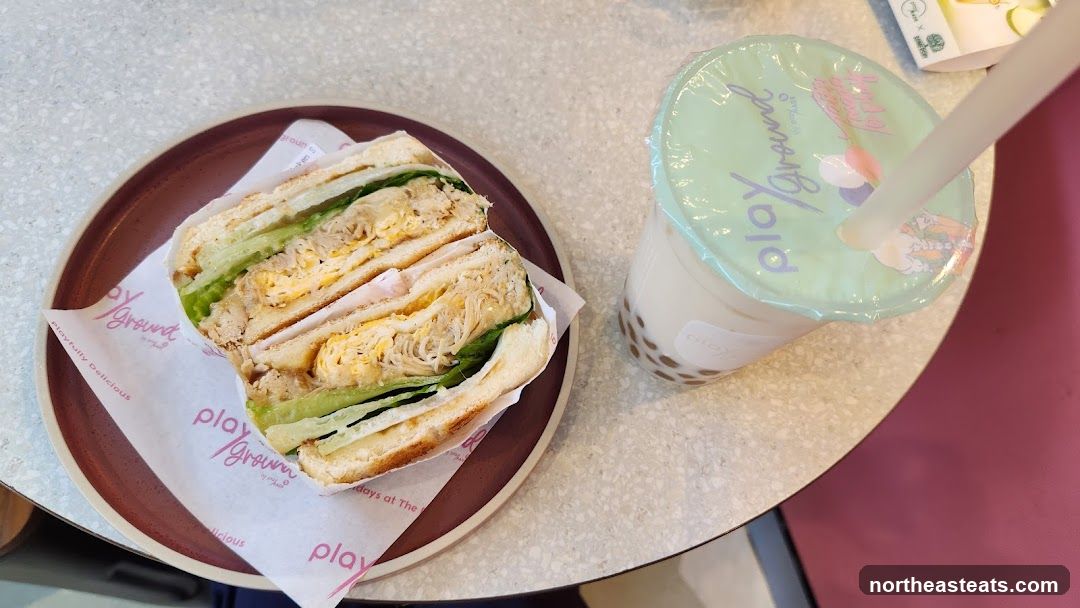 Sandwich and Bubble Tea
