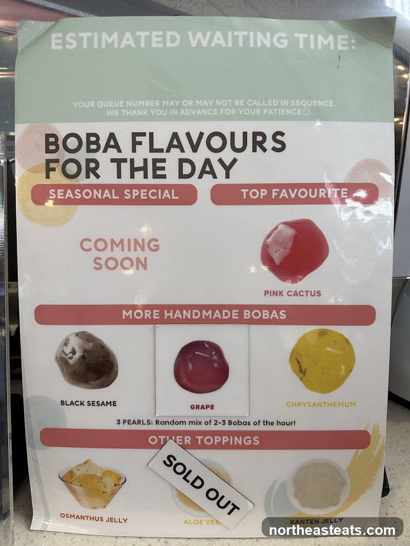 Boba Flavours For The Day