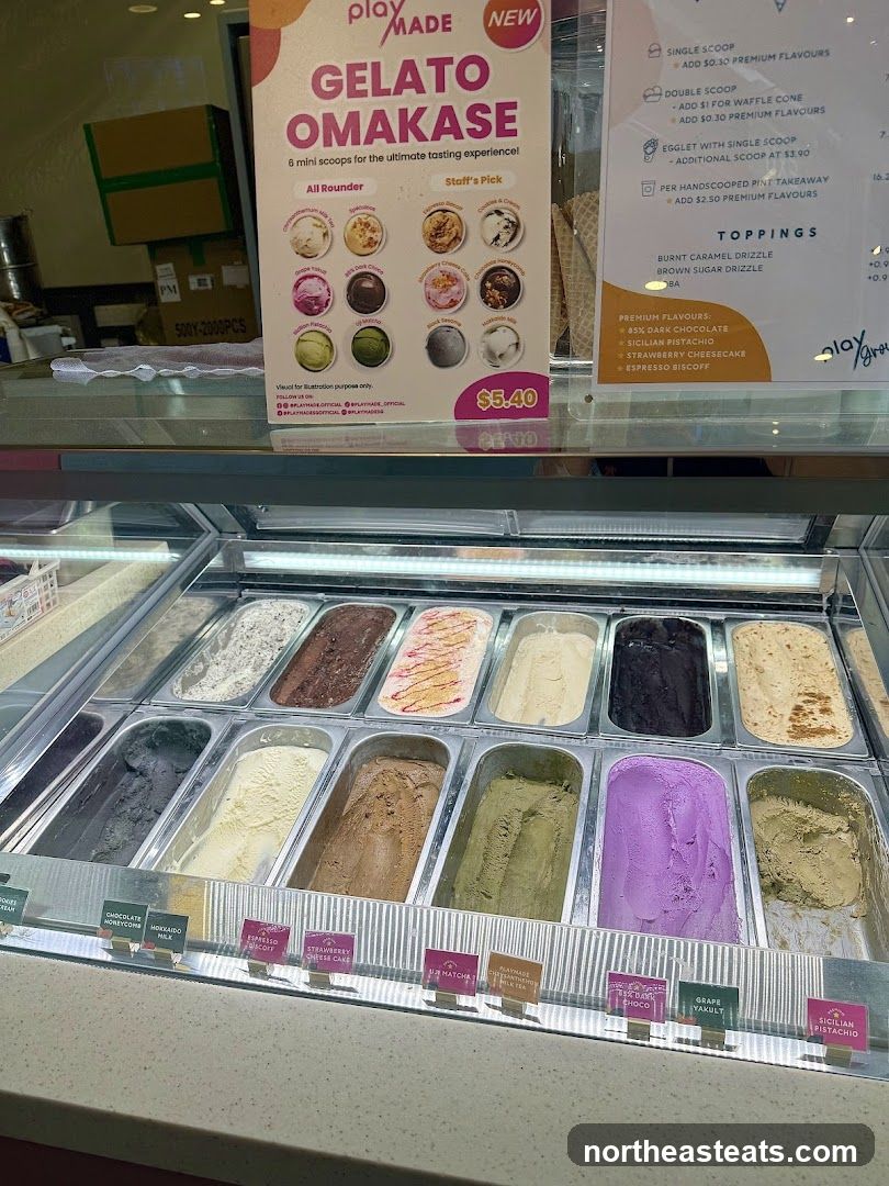 Gelato Omakase Menu