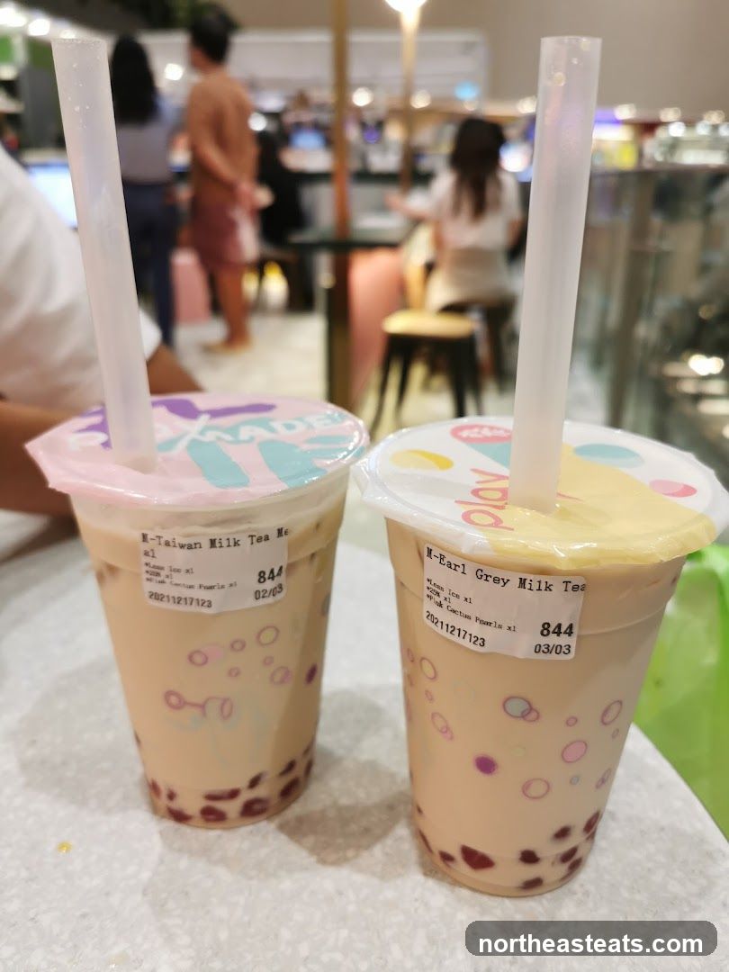 Two bubble teas
