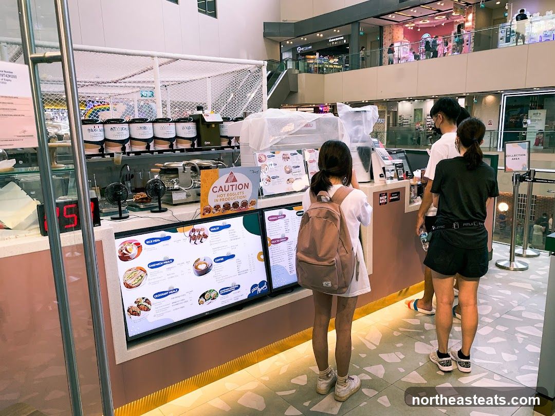 Food stall with digital menu