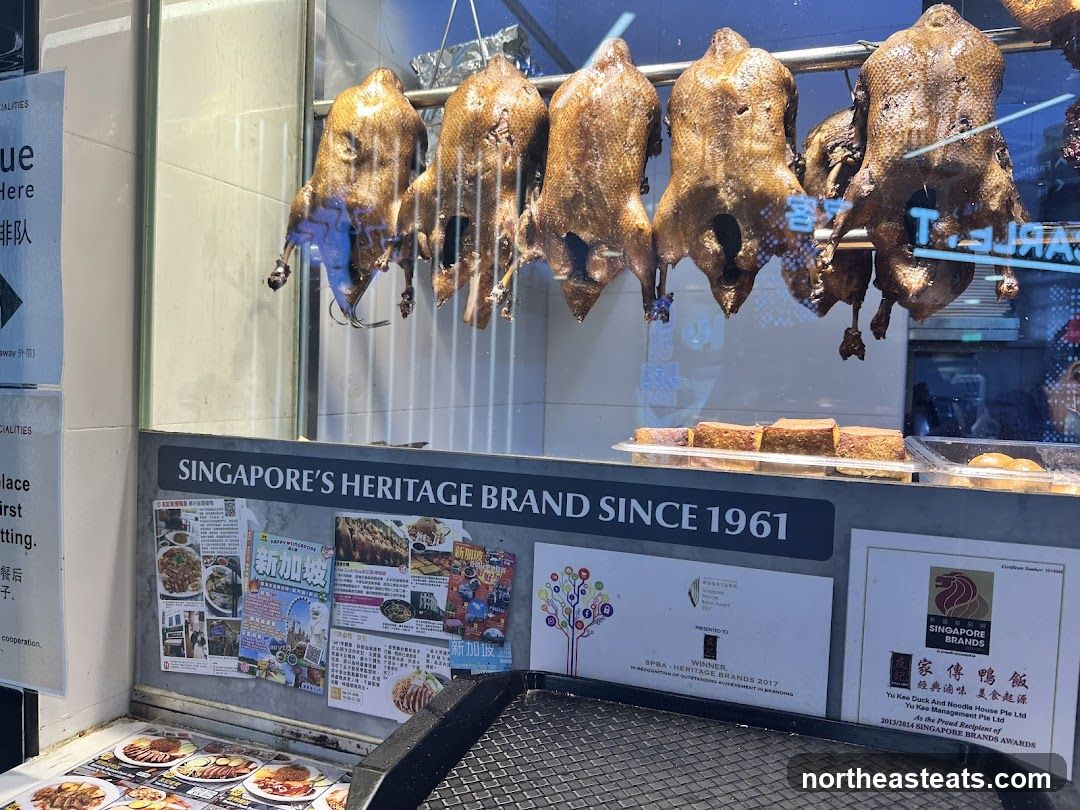 Roasted Ducks and Food Display